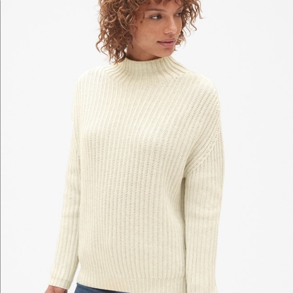 GAP Sweaters - Gap Shaker Stitch Pullover Turtleneck Sweater